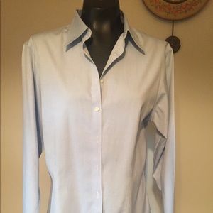 Brooks Brothers ladies light blue shirt sz 14